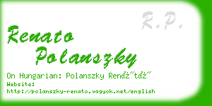 renato polanszky business card